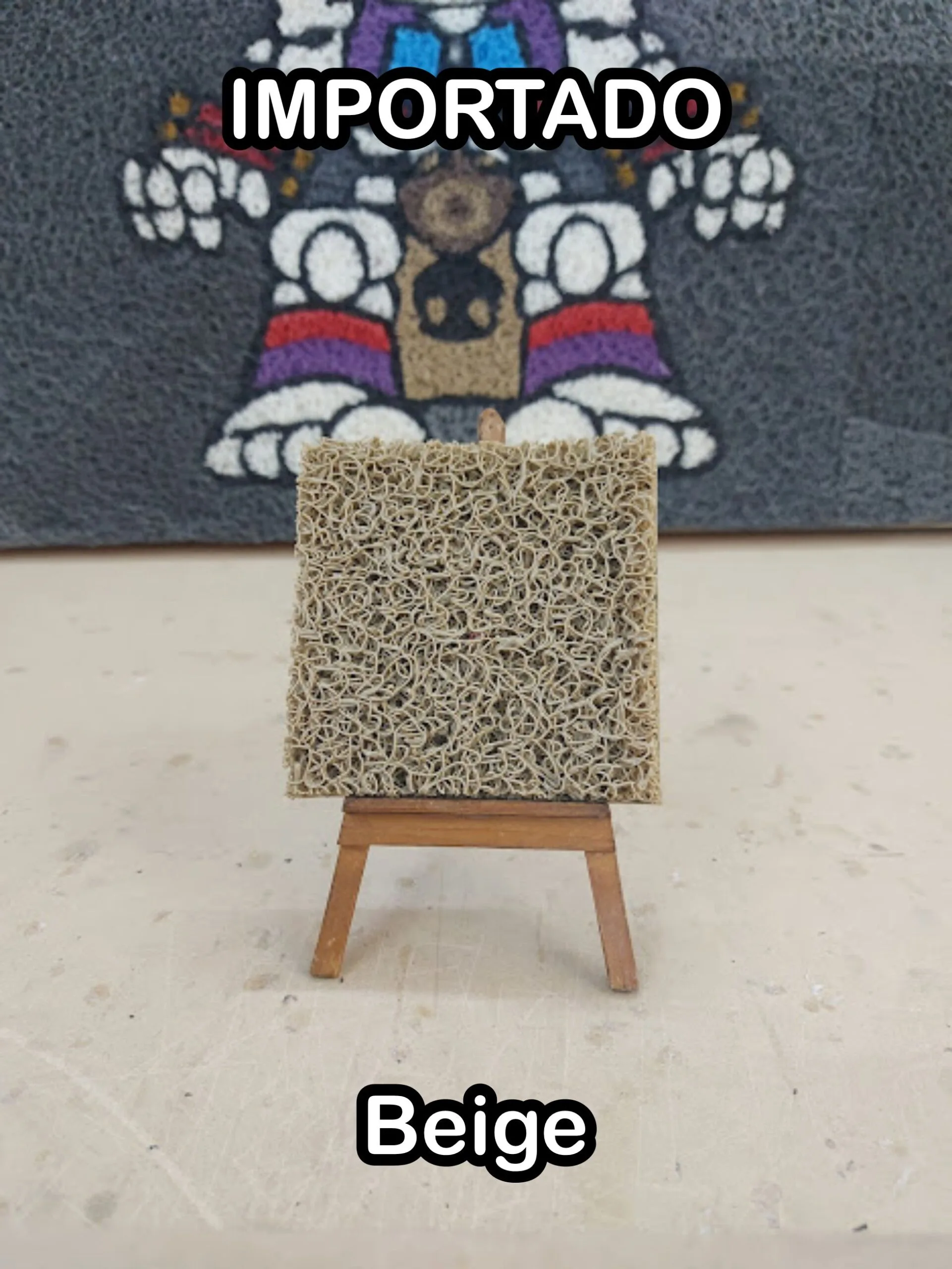 Tapetes rizo importado Beige