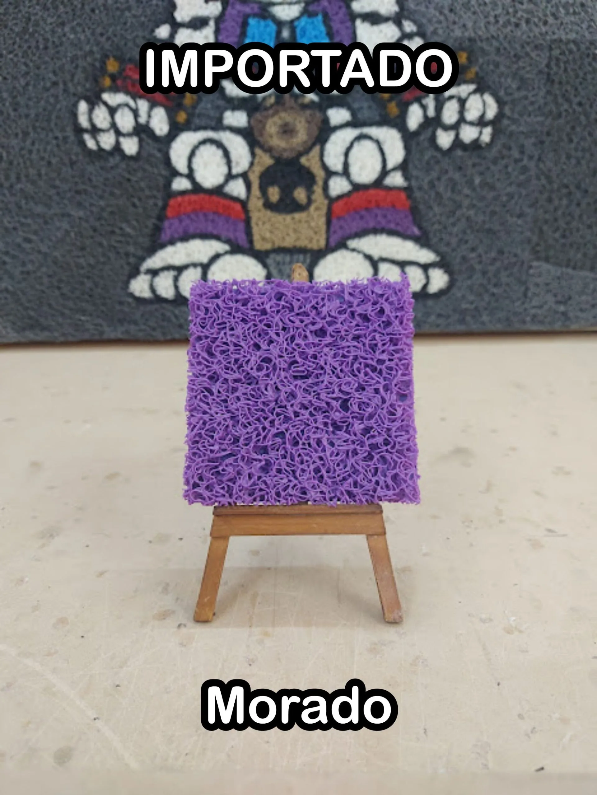 Tapetes rizo importado Morado