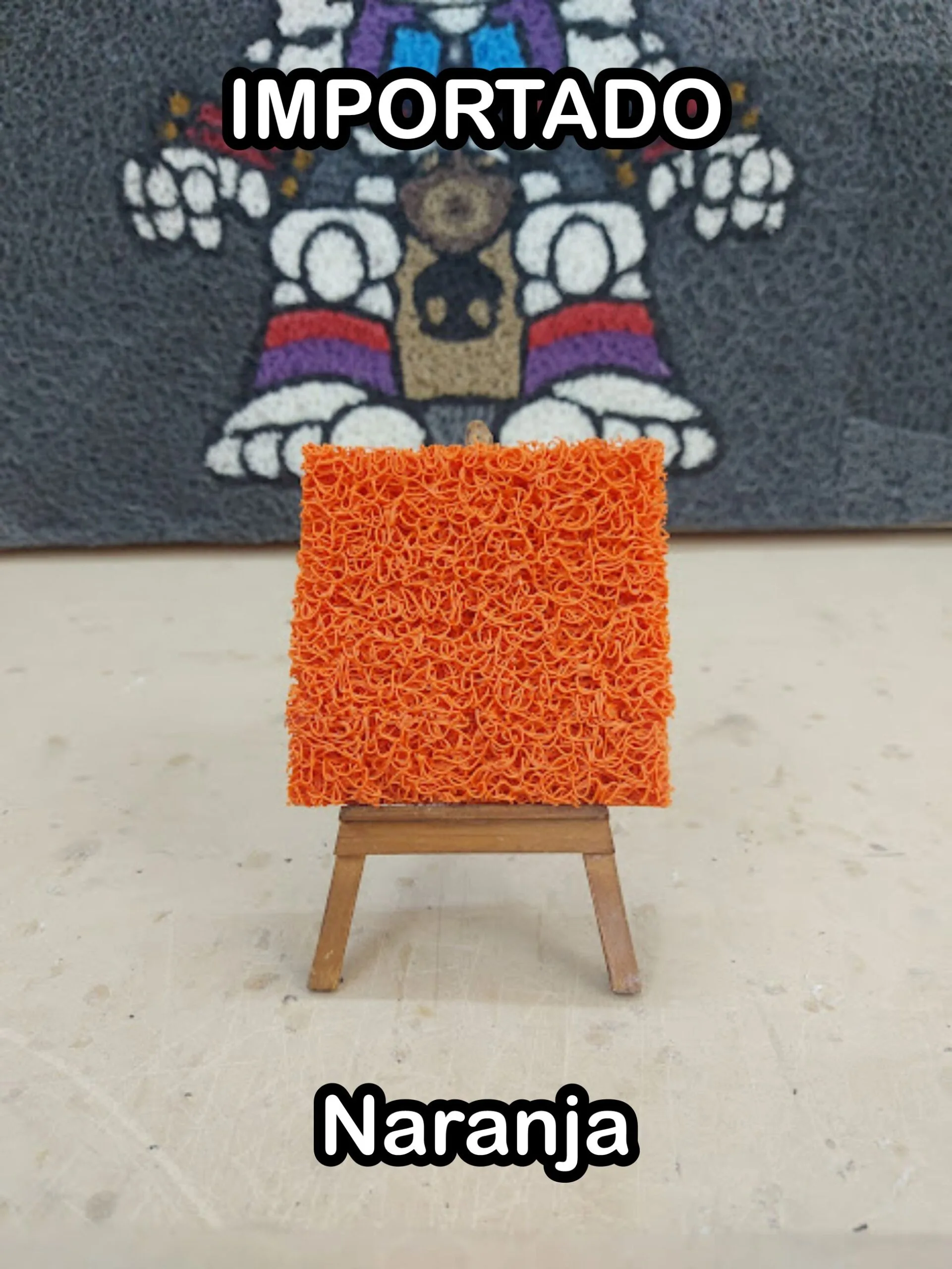 Tapetes rizo importado Naranja
