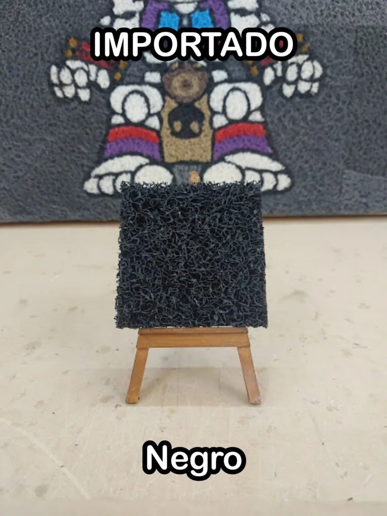 Tapetes rizo importado Negro