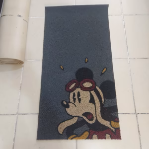 Tapete entrada rizo mickey mouse aviador