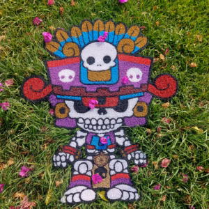 Tapete personalizado calavera azteca dia muertos